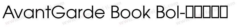 AvantGarde Book Bol字体转换